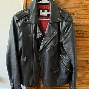 Topman Leather Motorcycle Jacket